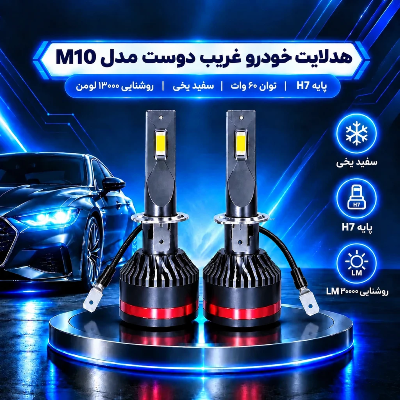 لامپ هدلایت خودرو غریب دوست مدل M10 پایه H7 - تصویر 2