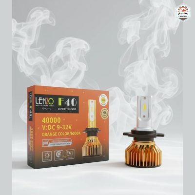 خرید هدلایت F40 رنگ نارنجی لنزو Lenzo با ارائه‌شده با ضمانت‌نامه و کارت گارانتی طلایی در فروشگاه یدک بان