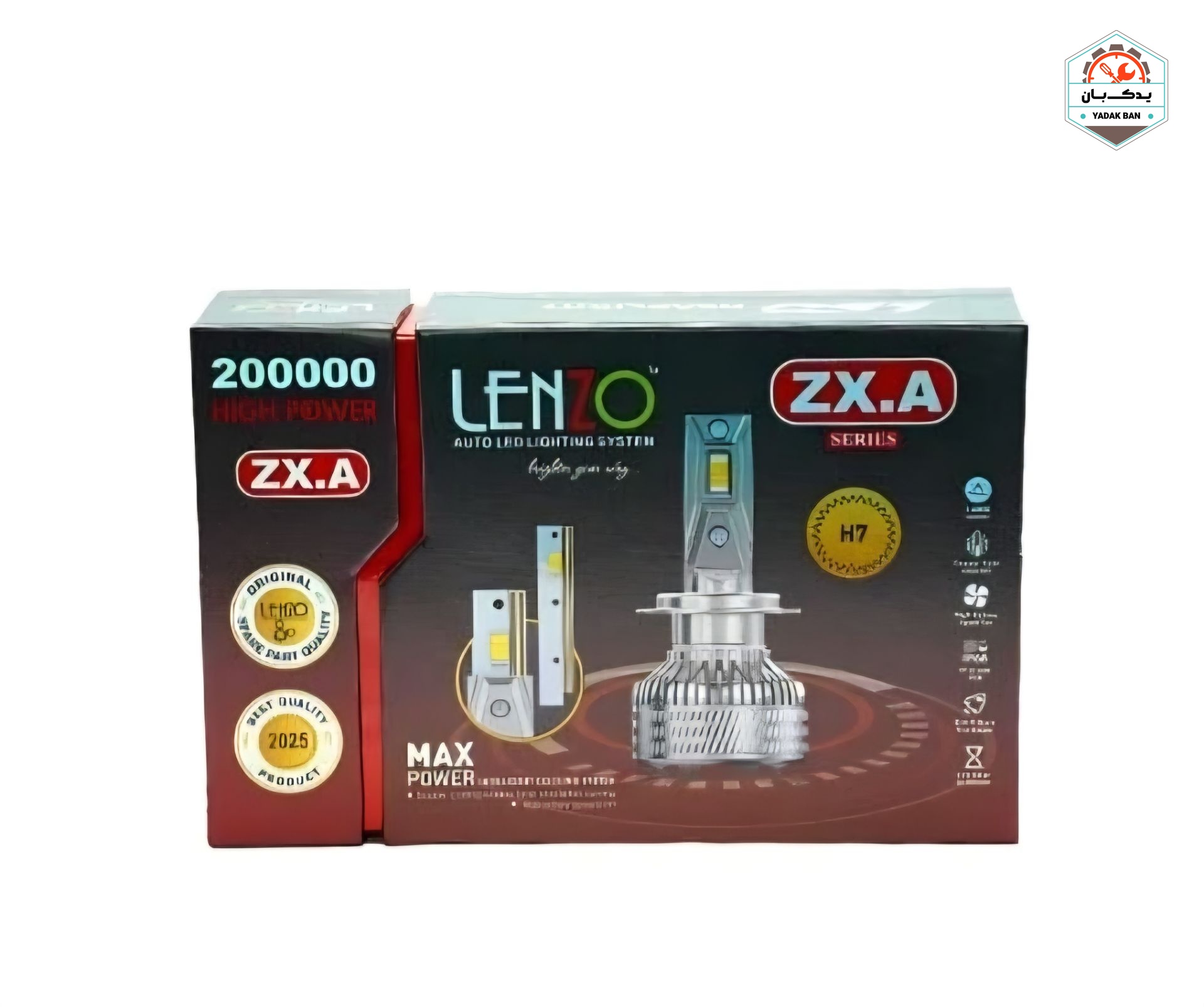 خرید هدلایت ZX.A لنزو Lenzo با ارائه‌شده با ضمانت‌نامه و کارت گارانتی طلایی در فروشگاه یدک بان