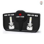 هدلایت R150 گلد پایه H4 لایت استار LIGHT STAR مدل R150 گلد پایه H4 - تصویر 3